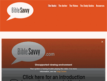 Tablet Screenshot of biblesavvy.com